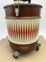 Vintage Original Shop-Vac Wet Dry Model 5 Gal USA Brown Metal Can Model 222 MCM