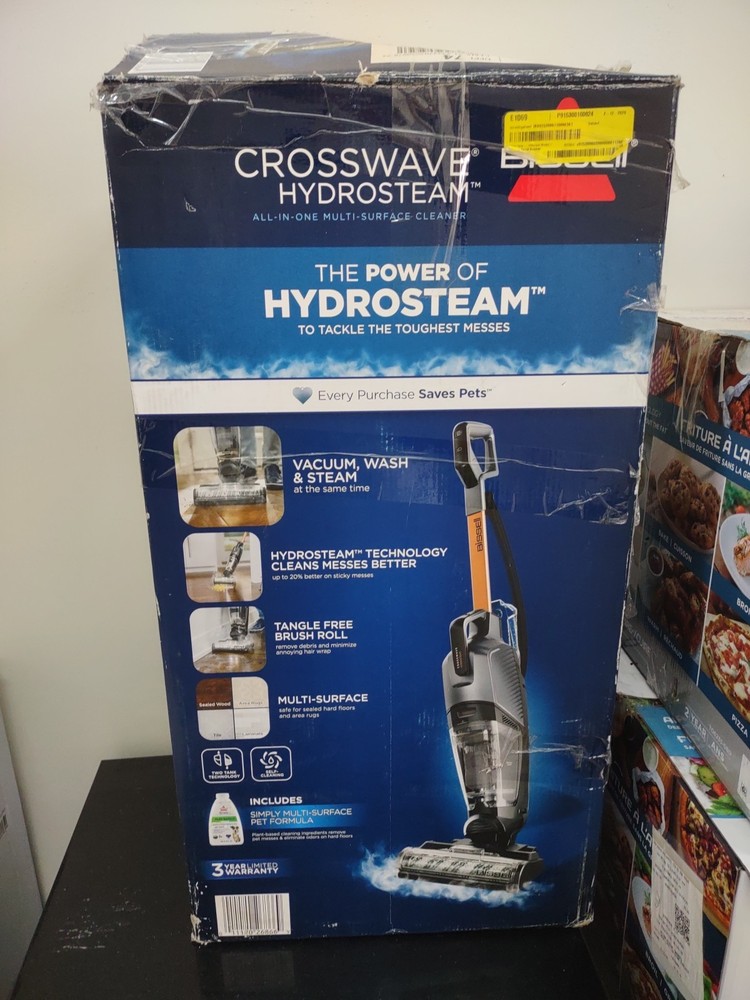 Bissell 3513 CrossWave HydroSteam Wet Dry Vacuum Titanium FREE SAME DAY SHIPPING