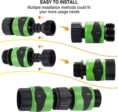 Garden Hose Quick Connect Male and Female- Quick Link and Disconnect-