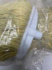 Yellow Mop Heads Grease Beater With Green Scrubber 2 Pack