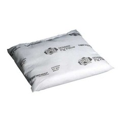Pig Pil203 Sorbent Pillow, 10 Gal, 16 In X 17 In, Oil, White, 10 Pk