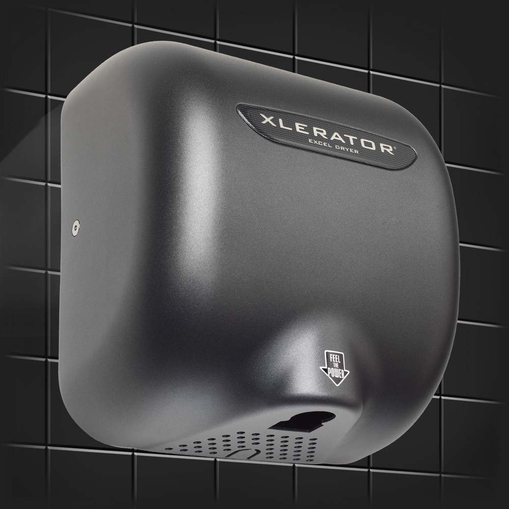 Excel Dryer XL-GR Xlerator Graphite Hand Dryer, 120 Volt, Free Quieter Nozzle