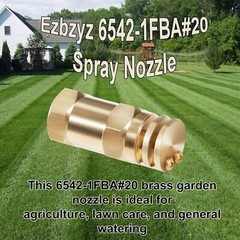 6542-1FBA Spray Nozzle 1/2″ FPT #20 Orifices (90° & 180° Caps) 5.9 GPM , 40 PSI
