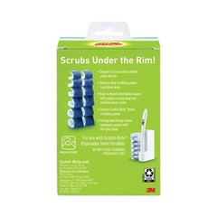 Scotch-Brite 558RF Disposable Toilet Scrubber Refill – Blue/White (10/Pack) New