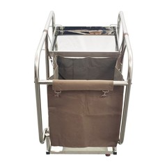 3 Shelf Multi-purpose Cleaning Vehicle Janitor Cart With Oxford Bag 220LB