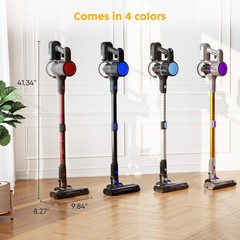 Olixis Cordless Vacuum Cleaner Flexible Pole3 Brush Heads Lightweight Wireless