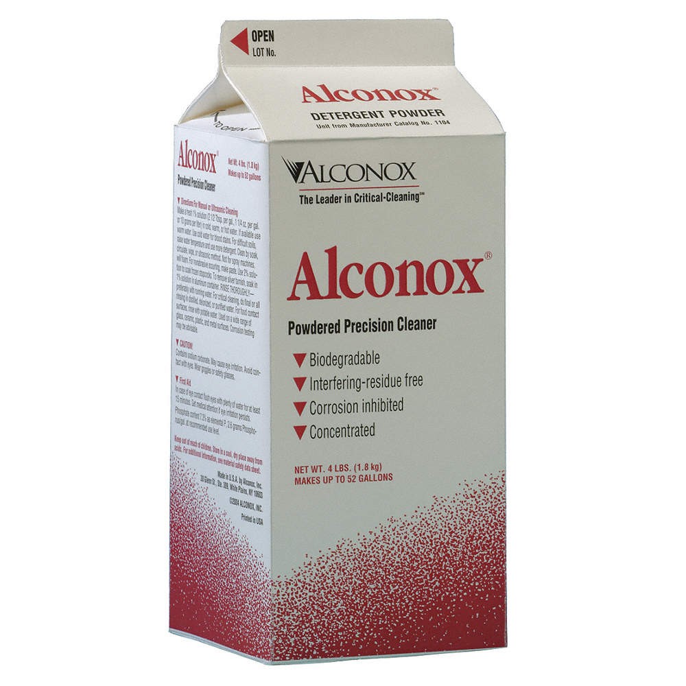 ALCONOX 1104-1 Detergent,4 lb,9.5 pH Max 42W978