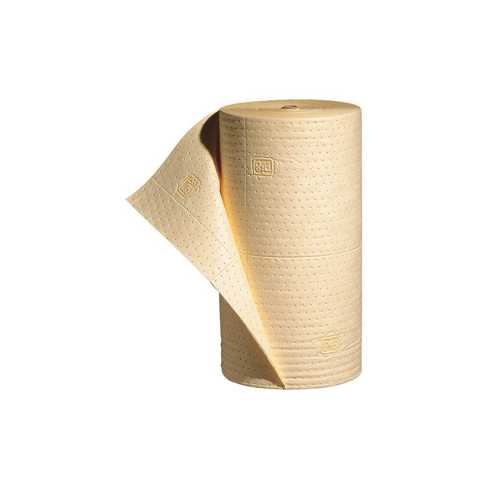 PIG MAT630 Absorbent Roll,Universal,Yellow,150 ft.L 30RA07