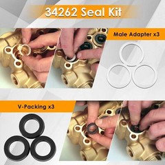 34262 Seal Rebuild Kit For Cat Pump 66DX 6DX Pressure Washer Pump Model 6DX35G1I
