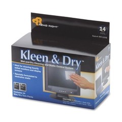 Ace Office RR1205 Screen Cleaner Wipes 14ct Lint-free Anti-static
