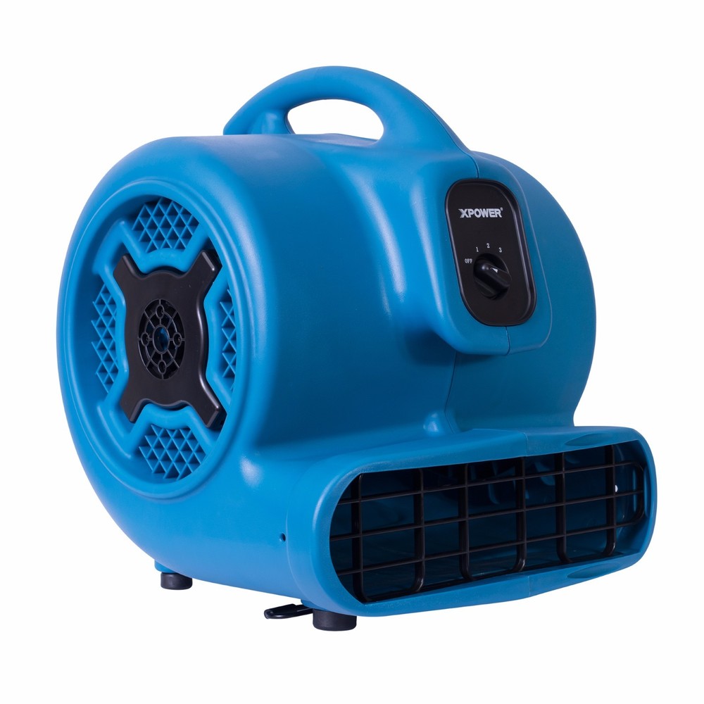 XPOWER P-830 1 HP 3600 CFM Air Mover Commercial Carpet Dryer Floor Fan Blower