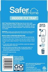 Safer Home Indoor Fly Trap SH502 Fruit Gnat Trap w Glue Cards