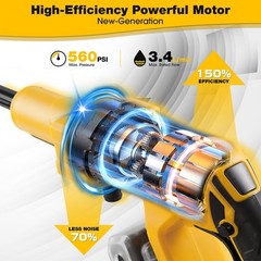 20V Cordless Pressure Washer Max 560 PSI High Pressure Power Washer Portable …