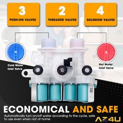 Washer Water Inlet Valve Replaces For Maytag Bravos XL MVWB765FW0 MVWB835DW2…