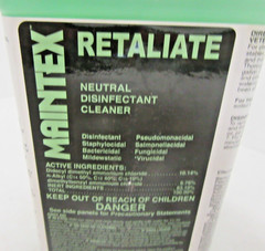 64oz Maintex Retaliate Neutral PH Disinfectant Cleaner Concentrate 1/2oz = 1 Gal