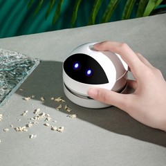 Hallocool Desktop Vacuum Cleaner Mini Desk Portable Dust White