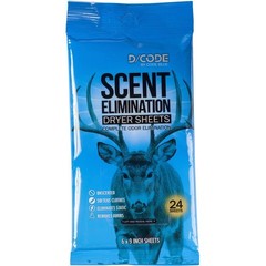 D/CODE by Code Blue Scent Elimination Dryer 24 Count (Pack of 1), White