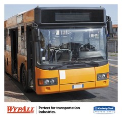 WypAll* L10 Windshield Wipers, Banded, 2-Ply, 9 3/10 x 10 1/2, 140/Pack, 16 Pack