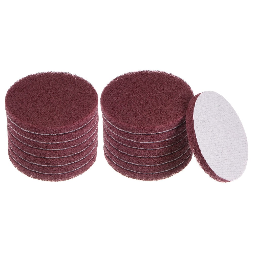 15pcs Drill Power Brush 4 Inch Tile Scrubber Scouring Pads 320-400 Grit