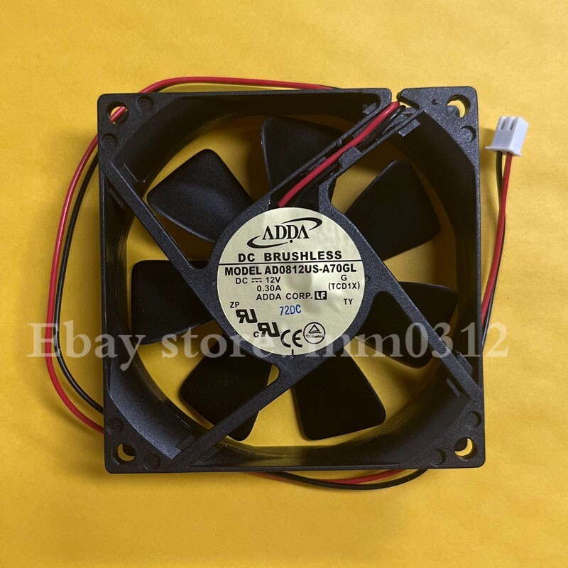 1pc ADDA AD0812US-A70GL FAN 8025 80*80*25mm 12V 0.3A 2pin