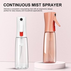 Bepkac Continuous Spray Bottle for Hair – Fine Mist 6.1 Ounces, White & Peach