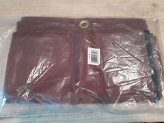 Rubbermaid 1966887 30 G. Brown High Capacity Vinyl-Lined Canvas Housekeeping Bag