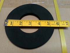 carpet cleaning foam rubber gasket 5 1/2 inch x 3/8 vacuum motor seal