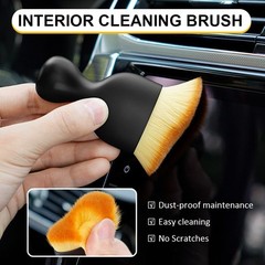 3 PCS Car Detailing Brush, Car Interior Cleaning Dust Brush, Soft Bristle Cleani