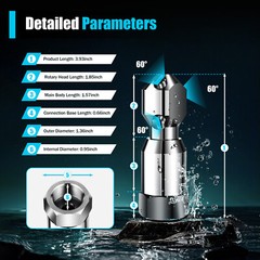 360?? Rotating Tank Washing Spray Nozzle Cleaning Nozzle 3/4 Internal Thread