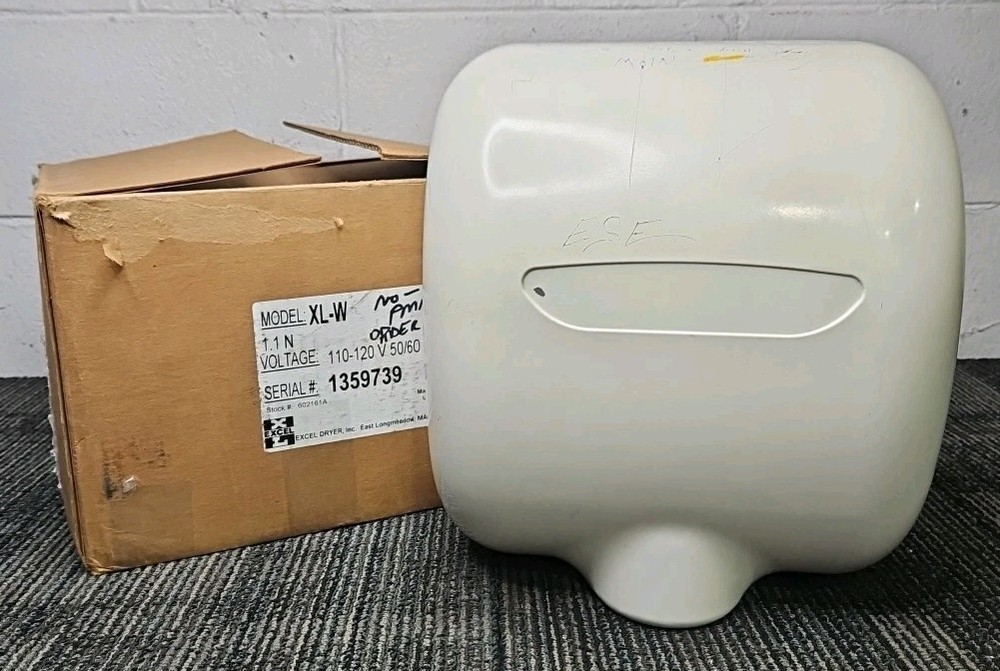 Excel XL-W Xlerator 120V Eco Automatic Hand Dryer Quick Dry – White – READ