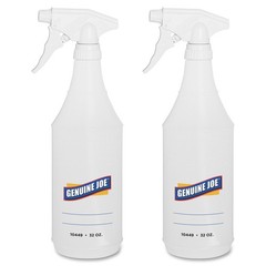 Genuine Joe Adjustable Spray Bottle – 1 Quart – Clear – Plastic (GJO10449)