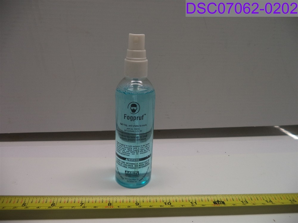 Qty = 16 oz (4 Bottles x 4 oz): Fogpruf Anti-fog Antistatic Formula P/N 13016