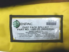 Enpac Fast Pack Spill Kit 1300-YE Universal Vehicle Spill Kit Chem/Hazmat 3TYR1