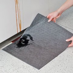 Pig Sorbent Pad, 22 gal, 15 in x 20 in, , Gray, Polypropylene MAT139 Pig MAT139