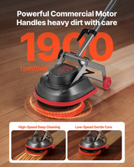 Commercial Floor Scrubber Machine Electric Cleaner Polisher 1900RPM