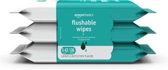 Eco-Friendly Flushable Wet Wipes for Sensitive Skin – 126 Count, 3 Packs