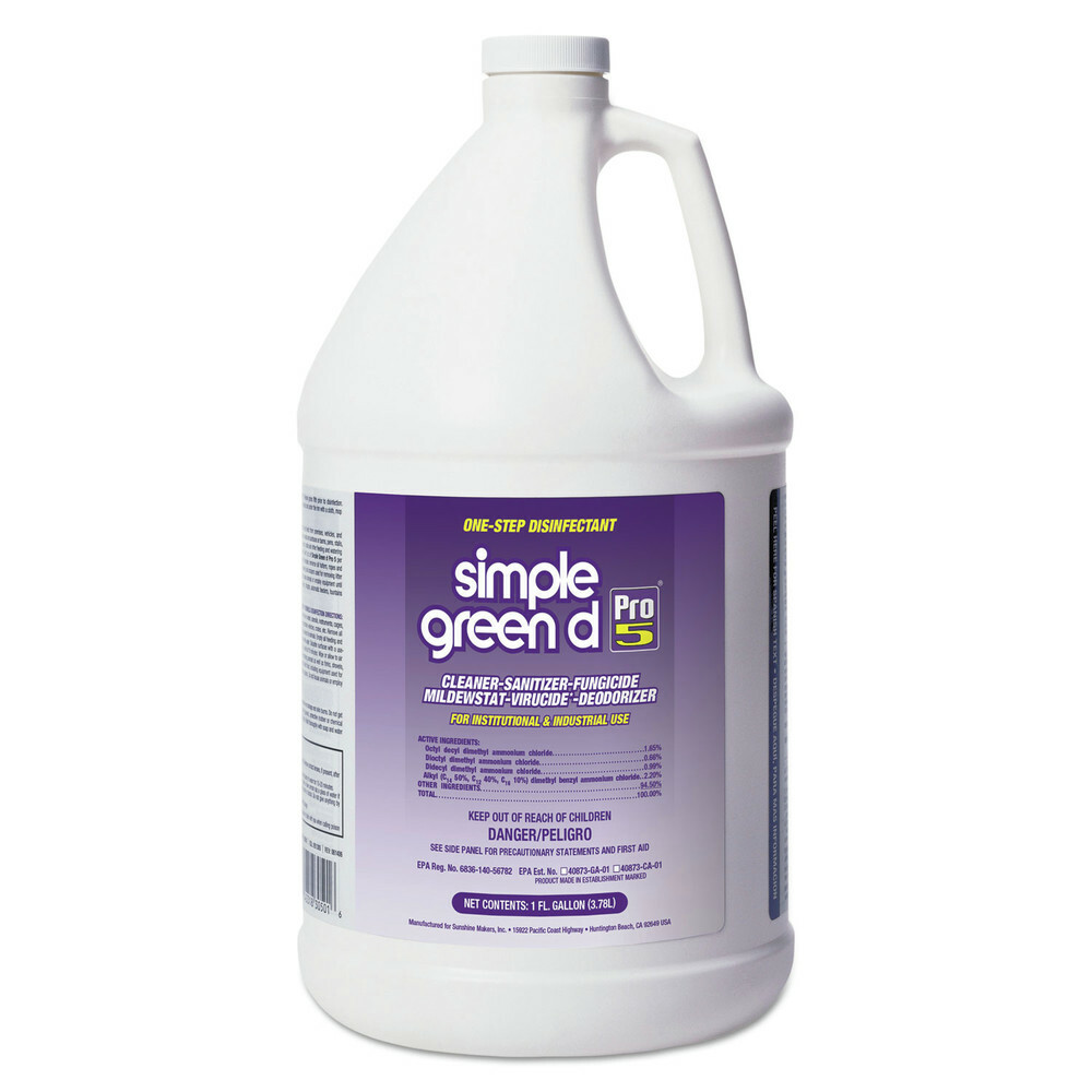 Simple Green D Pro 5 1 Gallon Disinfectant Bottle (4/Carton)