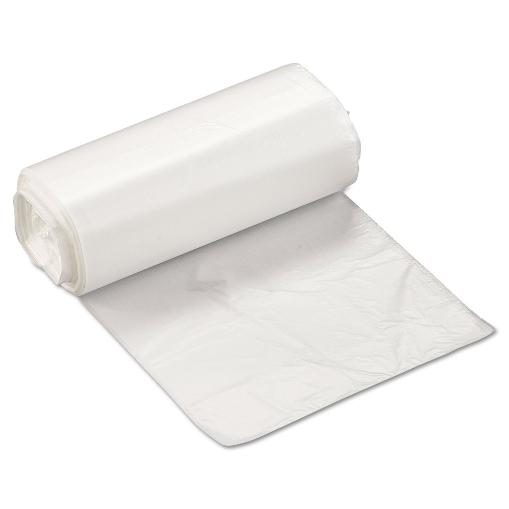 High-Density Commercial Can Liners, 4 Gal, 6 1 Count (Pack of 1), Clear