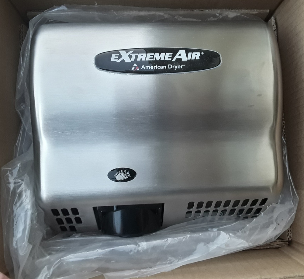American Dryer ExtremeAir Hand Dryer 1500W Commercial Automatic Electric GXT9-SS