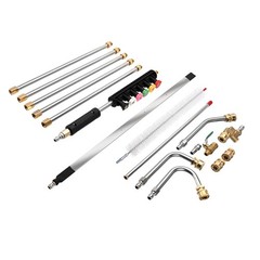 24″ Radiator Cleaning Wand With 25° Fan Nozzles +Pressure Washer Extension Wand