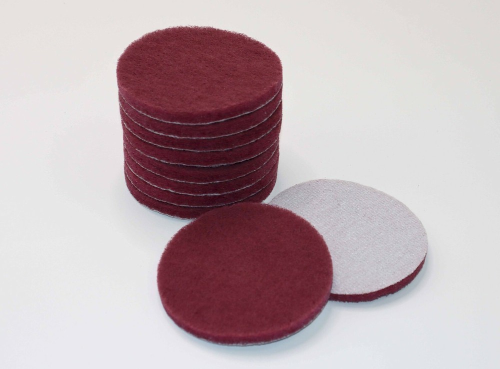 10pc Drill Brush Replacement Scour Pads – Red 4″ Round for Power Scrubber Driver