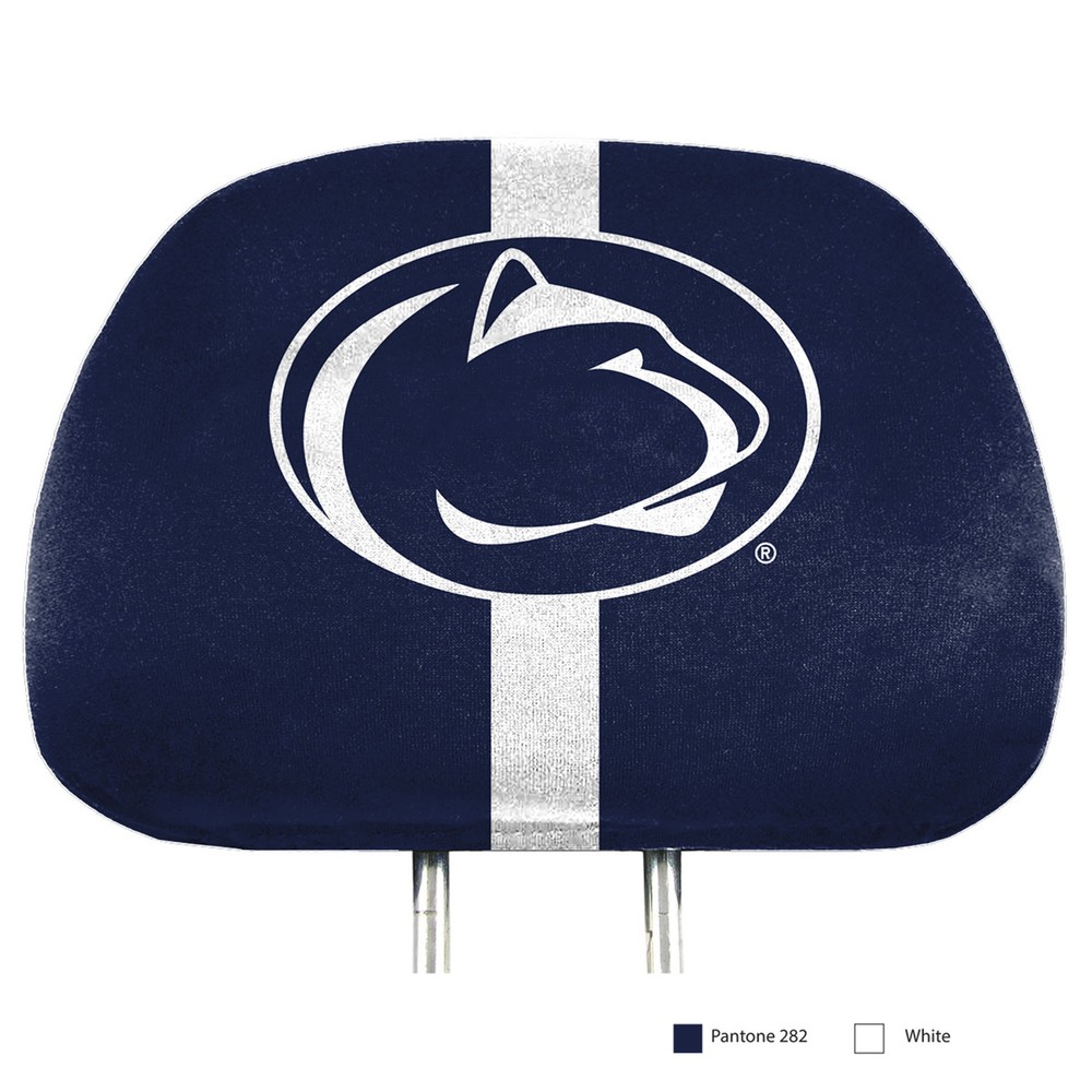 Penn State 2 Piece Full Color Headrest Cover Set