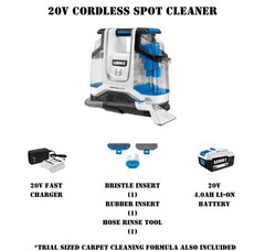 HART HPSP25B 20V Cordless Spot Cleaner Kit With 4Ah Battery and Charger