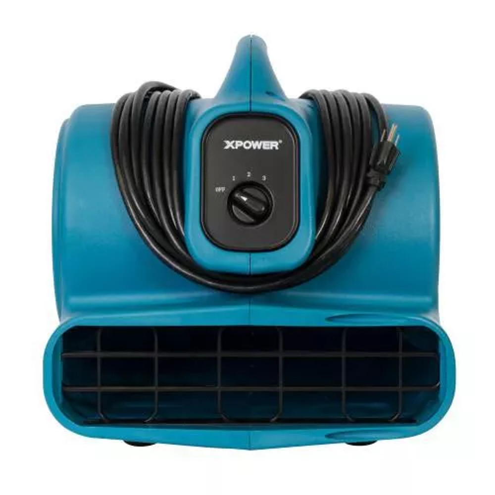 XPOWER X-400A 1/4 HP 1600 CFM 3 Speed Air Mover Carpet Dryer Floor Fan Blower