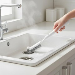 Sink Drain Crevice Brush Versatile 2-in-1 Precise Cleaning Tool Multi-Purpose