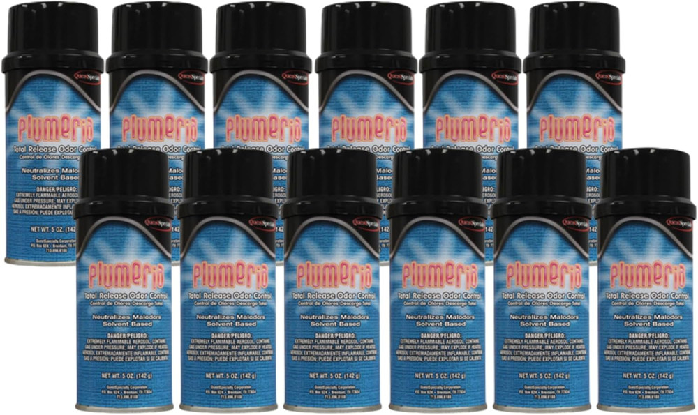 Quest 3820 PLUMERIA Solvent-Based Total Release Odor Control (Case of 12)