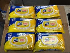 Case of (6) 80ct Flat Packs Lysol Lemon & Lime Blossom Scent Disinfecting Wipes