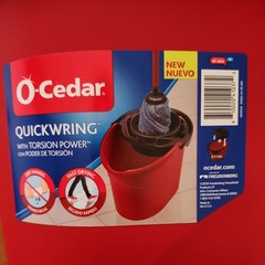 QuickWring Bucket, 2.5 Gallon Mop Bucket with Red Wringer