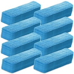 40 Pack Microfiber Mop Pads Machine Washable Cleaning Flat Mop Head Replaceme…