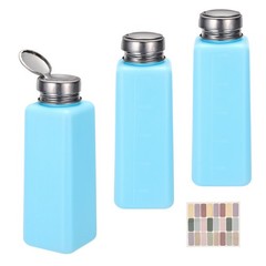 3pcs 500ml/16.9oz Alcohol Dispenser for Acetone Cleanser, Blue